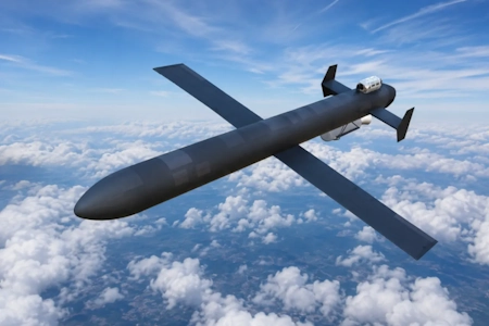 Боевой тяжелый реактивный БПЛА "Герань-5"